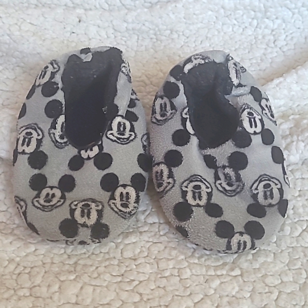 Mackey Mouse grey slippers